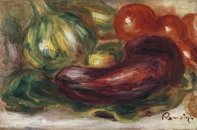 Zucchini, Tomatoes, and Eggplant by Pierre Auguste Renoir